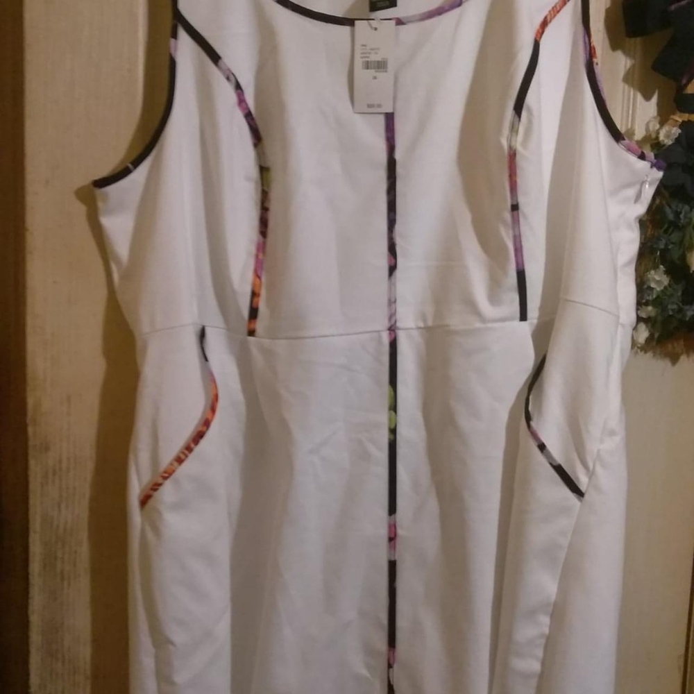 Lane Bryant size 24 white dress (with other colors)